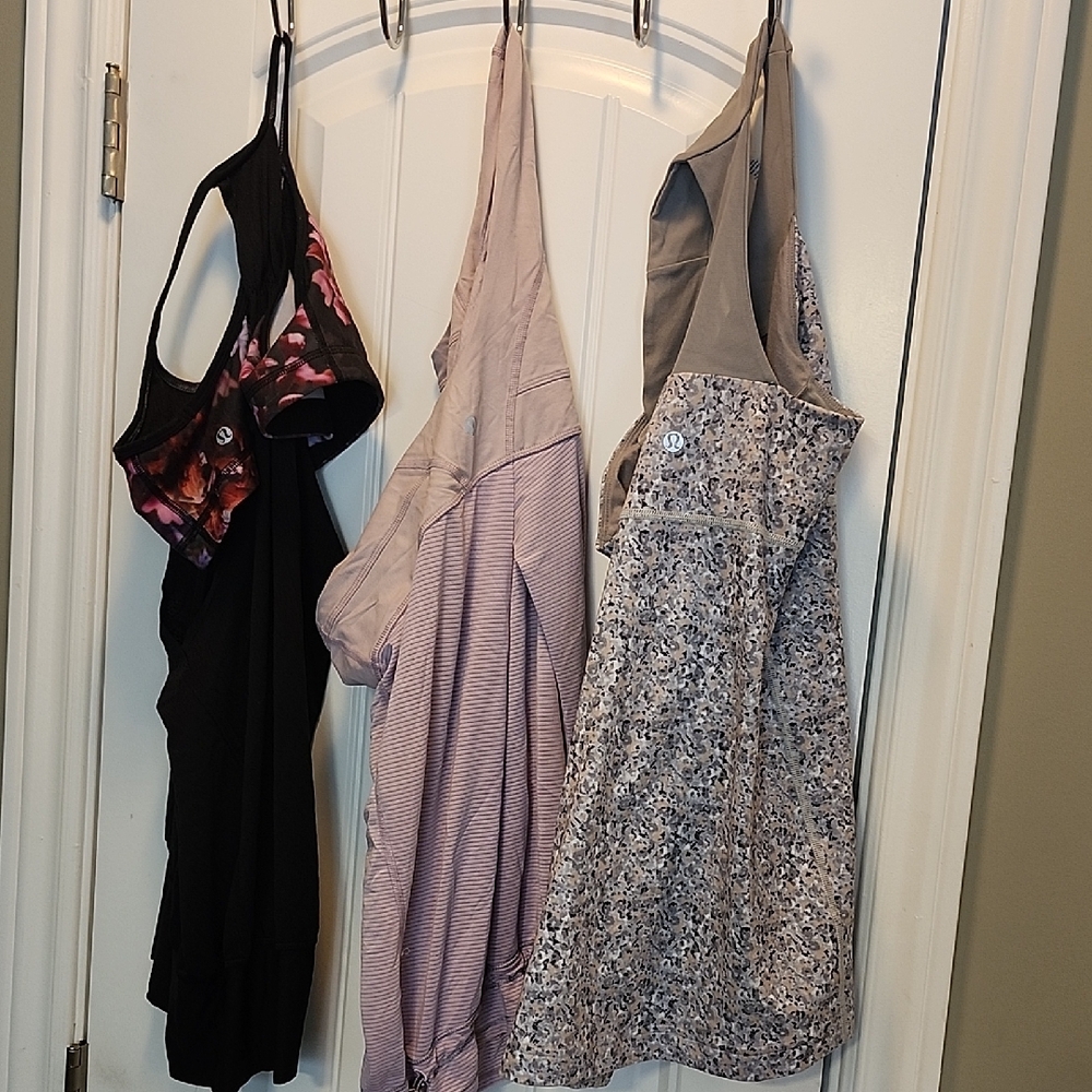 Lululemon Athletica Women's Tops - Black, Pink, Gray multi Bundle of 3